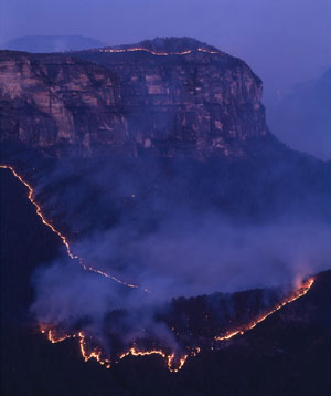 Grose Fire Evening