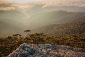 Dawn over the lower Kowmung valley